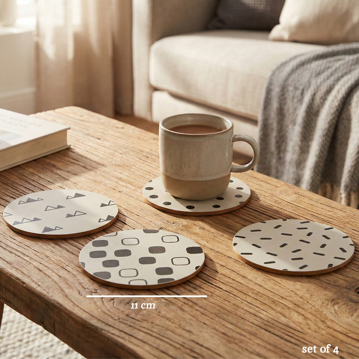 Set of 4 Eclectic All Sorts Coasters | Mimo