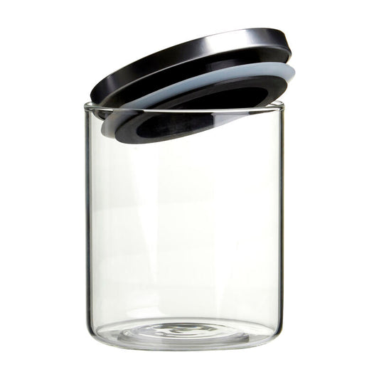 Glass Storage Jar with Silver Lid 700ml | Freska
