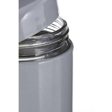 Grey Steel and Glass Storage Jar - 1500ml | Luca