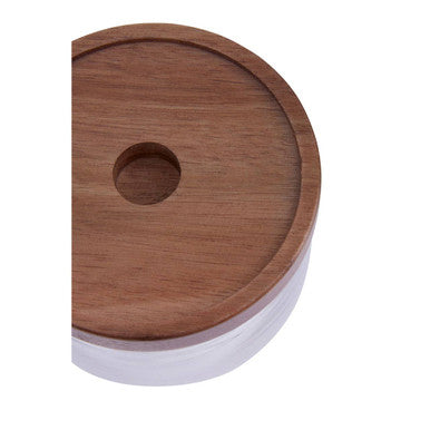Tromso Glass Storage Jar with Acacia Lid 1260 ml
