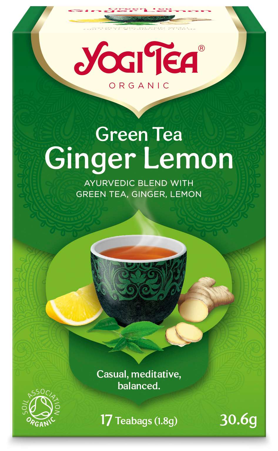 Yogi Tea Green Tea Ginlem Org - 17bags