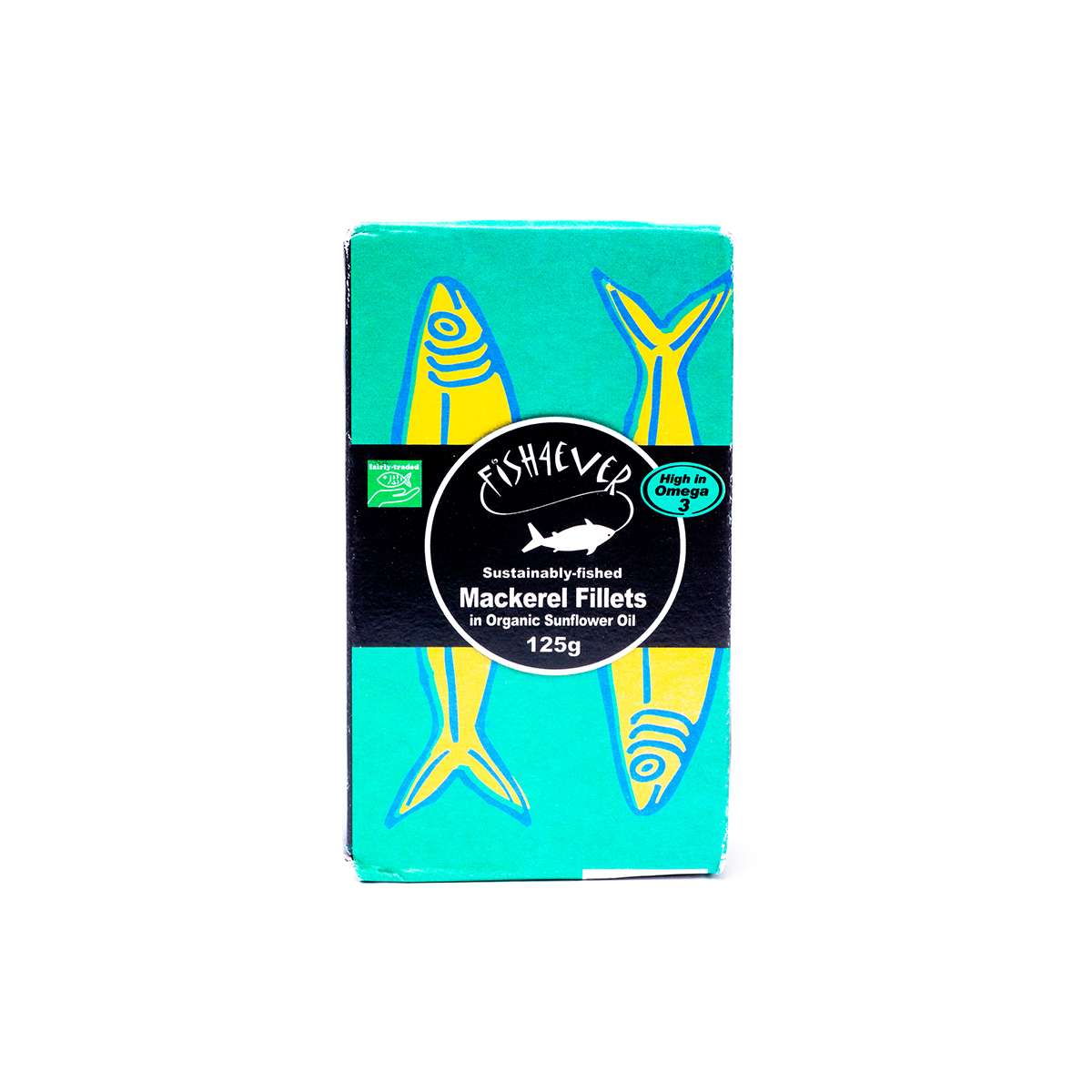 Fish4ever Mackerel fillets in org sunflower oil - 125g
