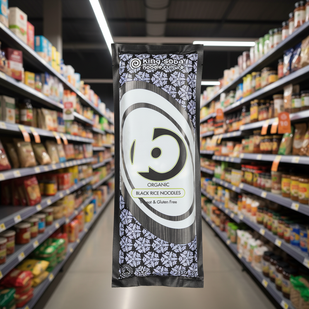King Soba Organic Black Rice Noodles - 250g