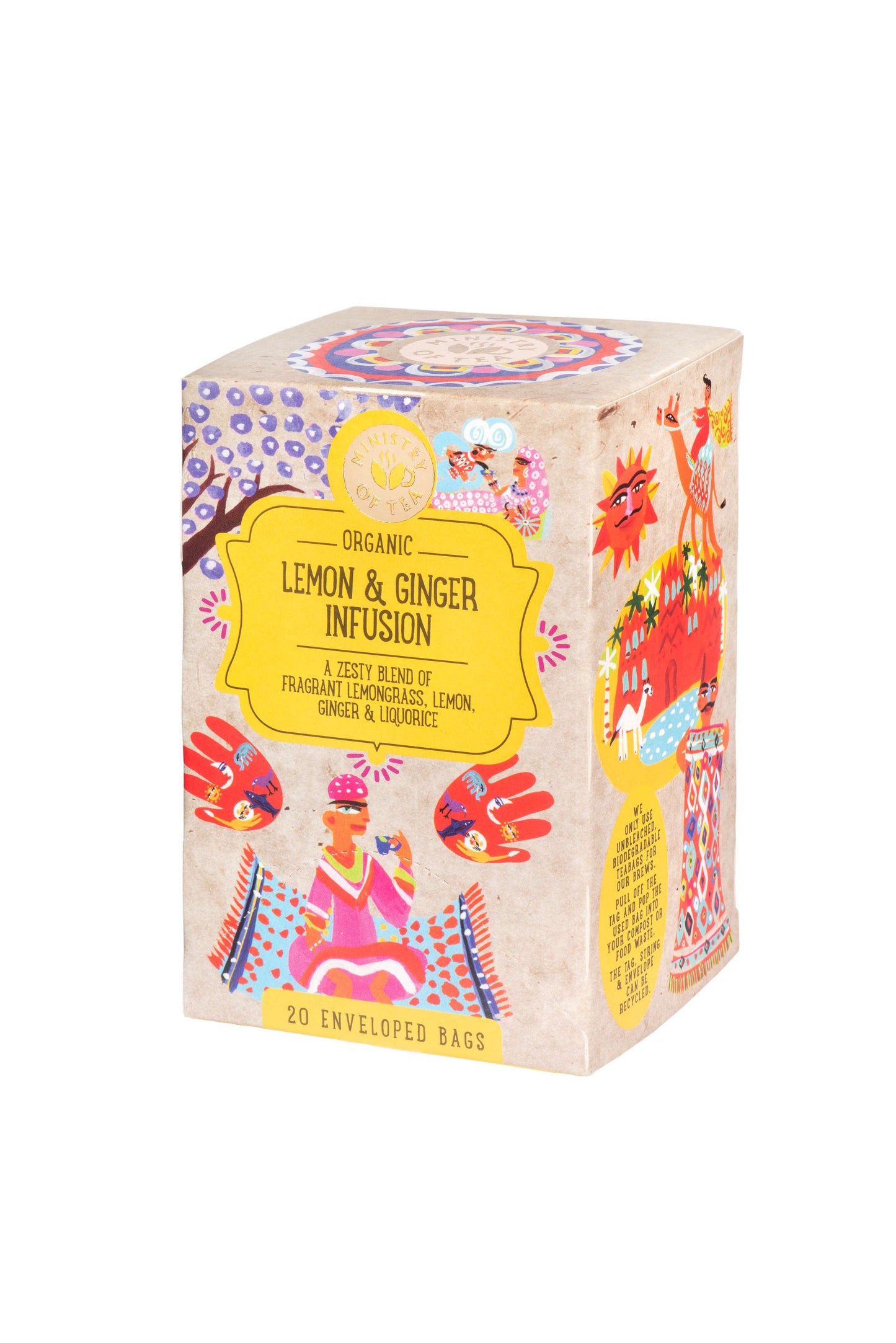 Ministry of Tea Organic Lemon & Ginger Infusion - 20bags
