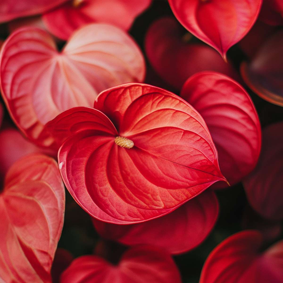 Laceleaf - Anthurium 'Madural Red' - Height 40-45cm - ø14cm