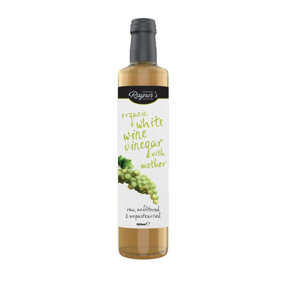 Rayner's Org Raw White Wine Vinegar with Mother - 500ml