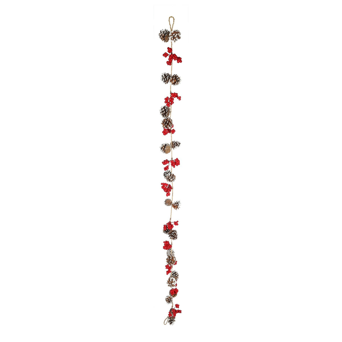 Cone & Red Berry Garland (180cm)