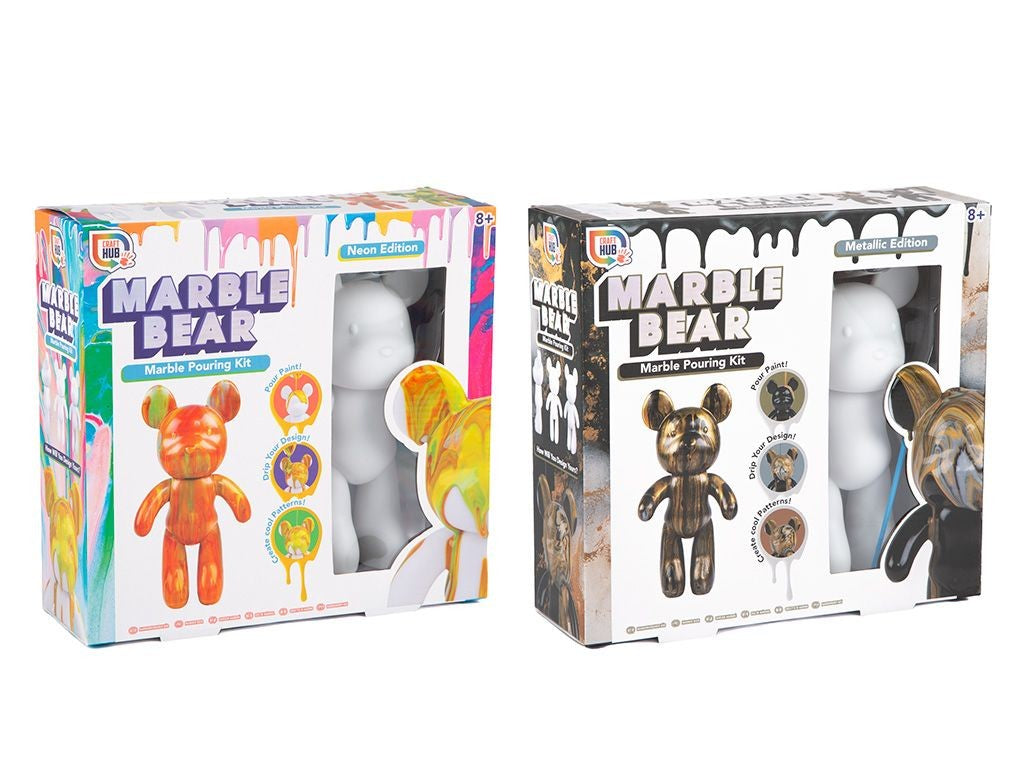 Paint your Own Marble Bear Set