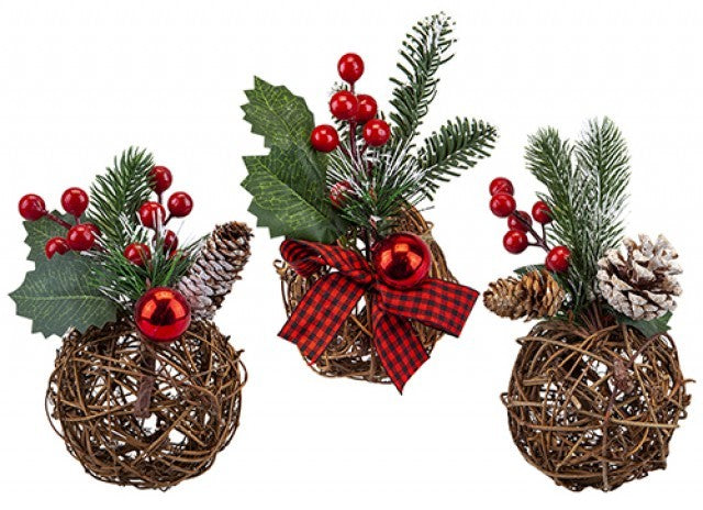 Hanging Floral Ball Decoration (Assorted)