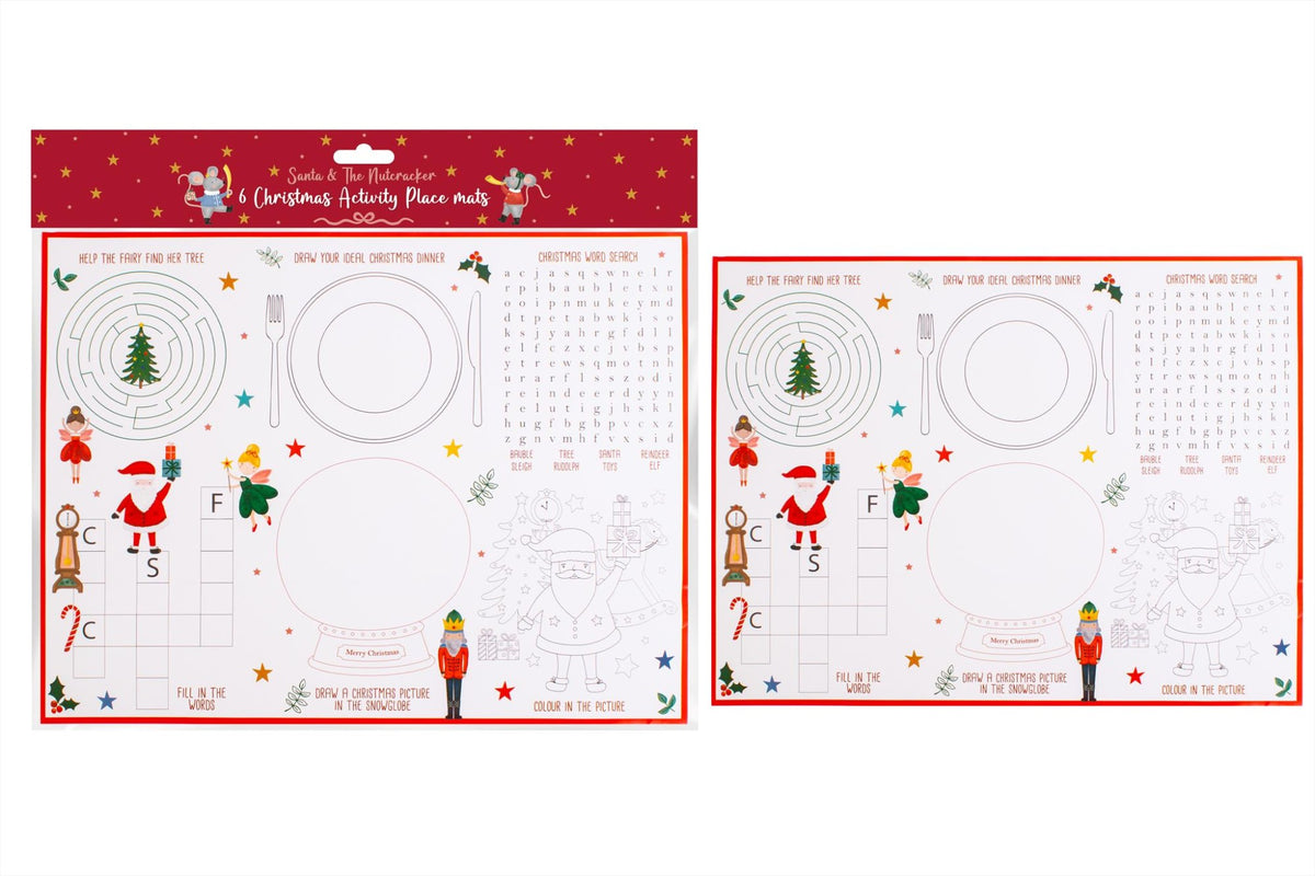 Santa &The Nutcracker Activity Placemats