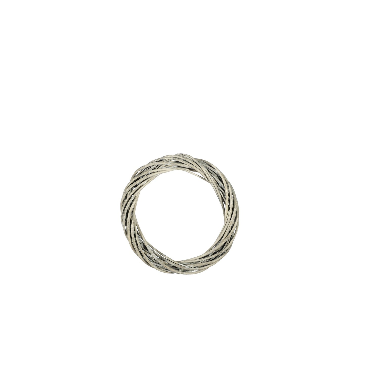 Grey Unpeeled Willow Ring with White Wash (20cm)