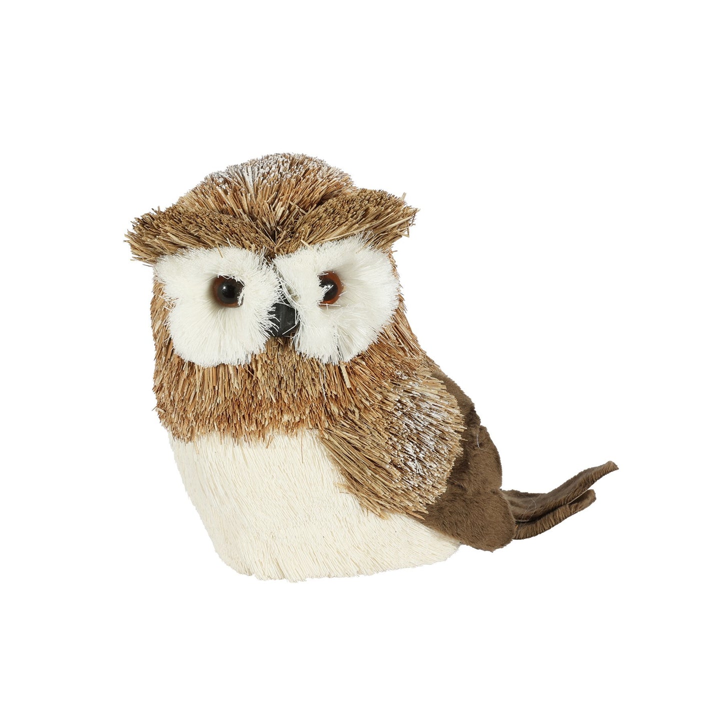 Grass & Felt Owl Ornament (17cm)
