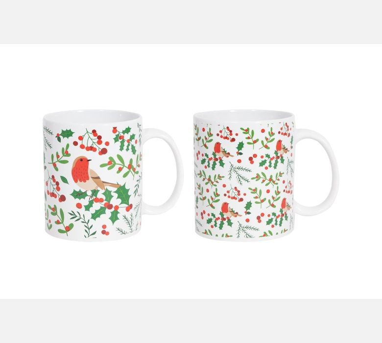 Christmas Robin Mug (Assorted)