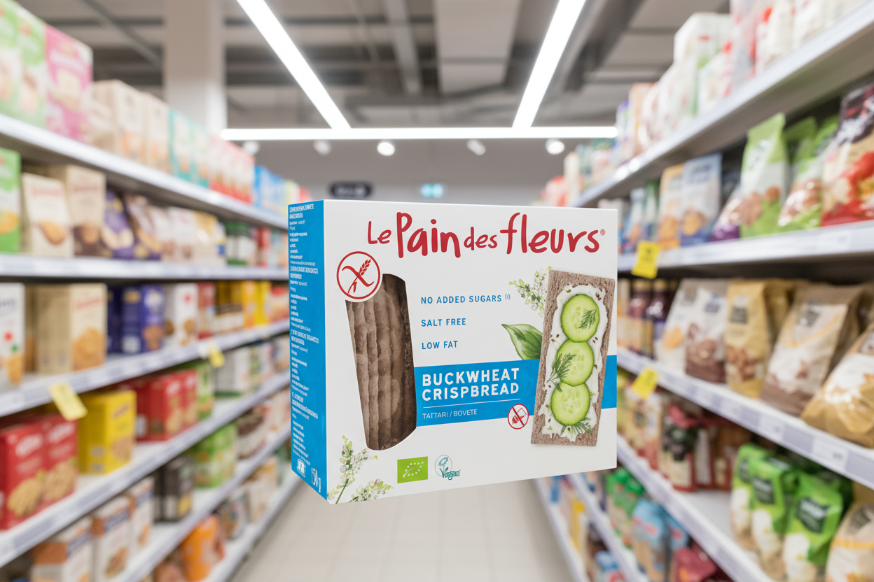 6 x Le Pain Des Fleurs Org GF Buckwheat - NS C/bread - 150g