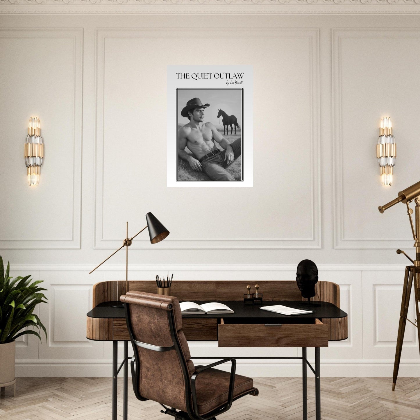 80s Western Cowboy Wall Art - The Quiet Outlaw