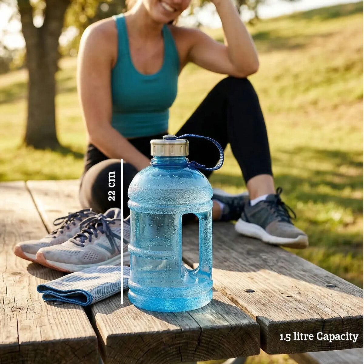 Blue 1500ml Sports Drinking Bottle | Olly