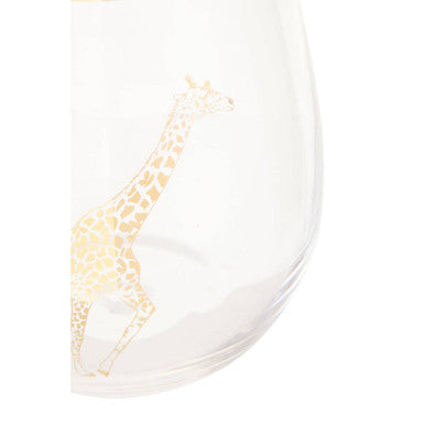 Gold Giraffe Curved Tumbler | Nomi