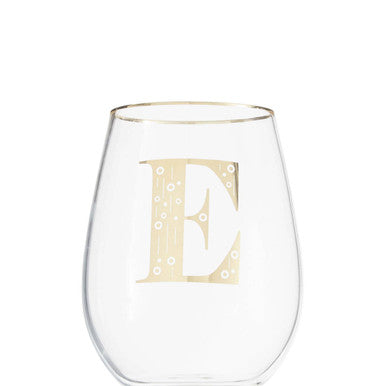 Letter E Curved Tumbler | Claro