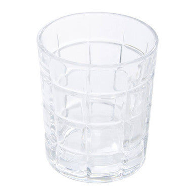 Set of Four Check Glass Tumblers | Auclair