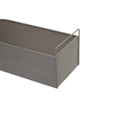 Asher Grey Metal Large Wall Plant Box