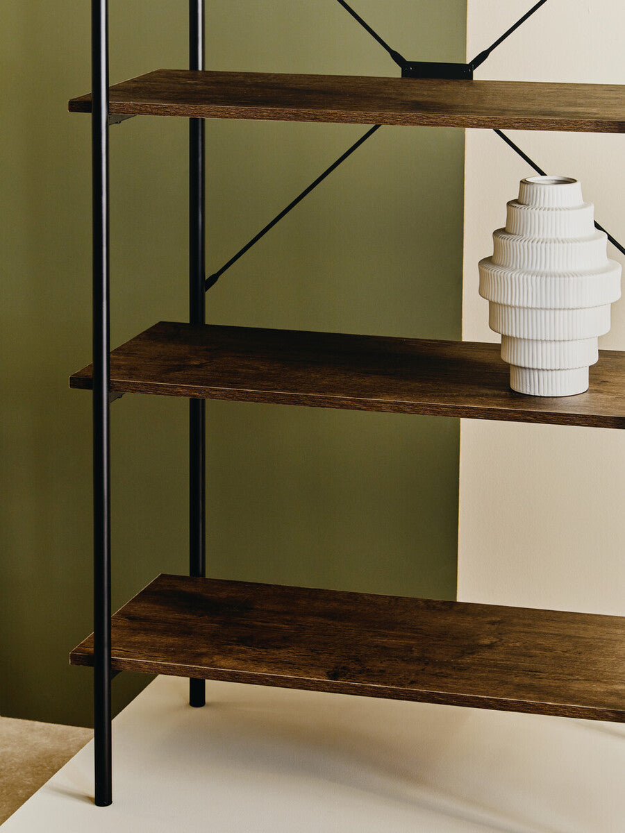 White Large Step Design Vase | Fabia