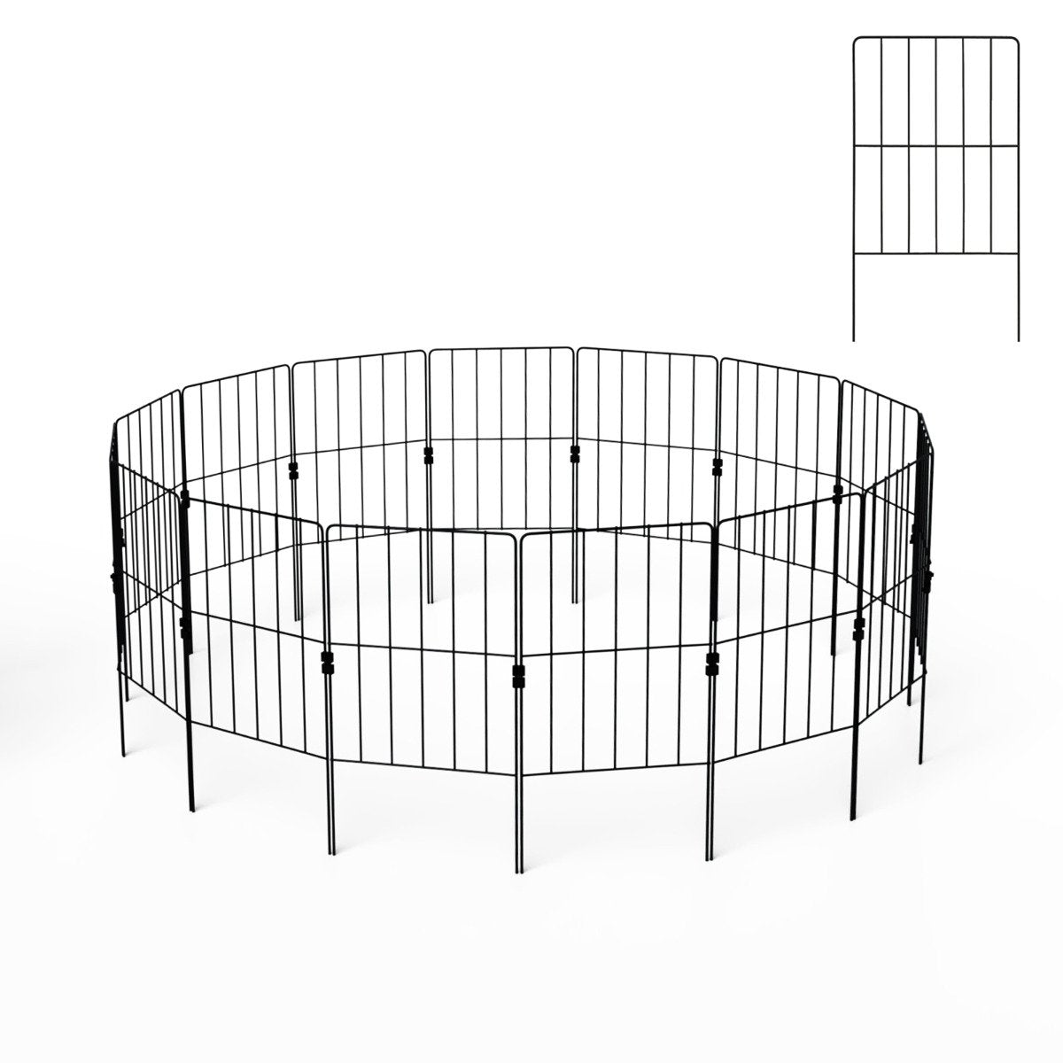 15 Pack Decorative Garden Fence for Landscape Garden Yard Decor