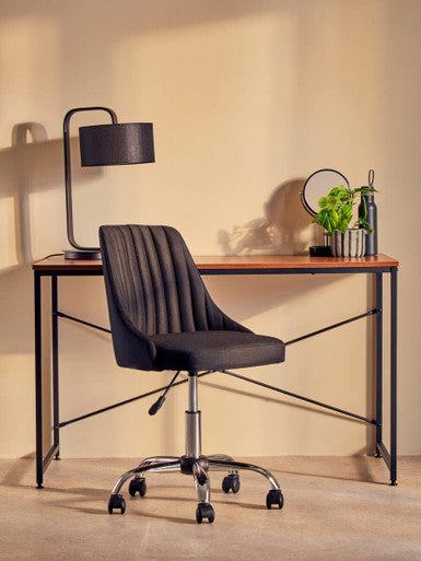 Cassini Black Plastic Swivel Table Mirror