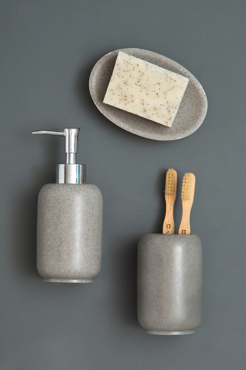 Grey Stone Effect Lotion Dispenser | Canyon