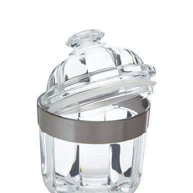 Guan Small Silver Acrylic Storage Jar