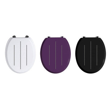 Black Toilet Seat With Diamante Detail