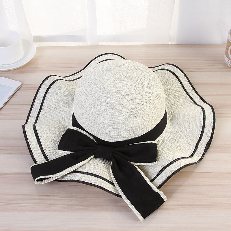 Summer Sun Straw Sunshade Panama Fashion Bow Beach Hats