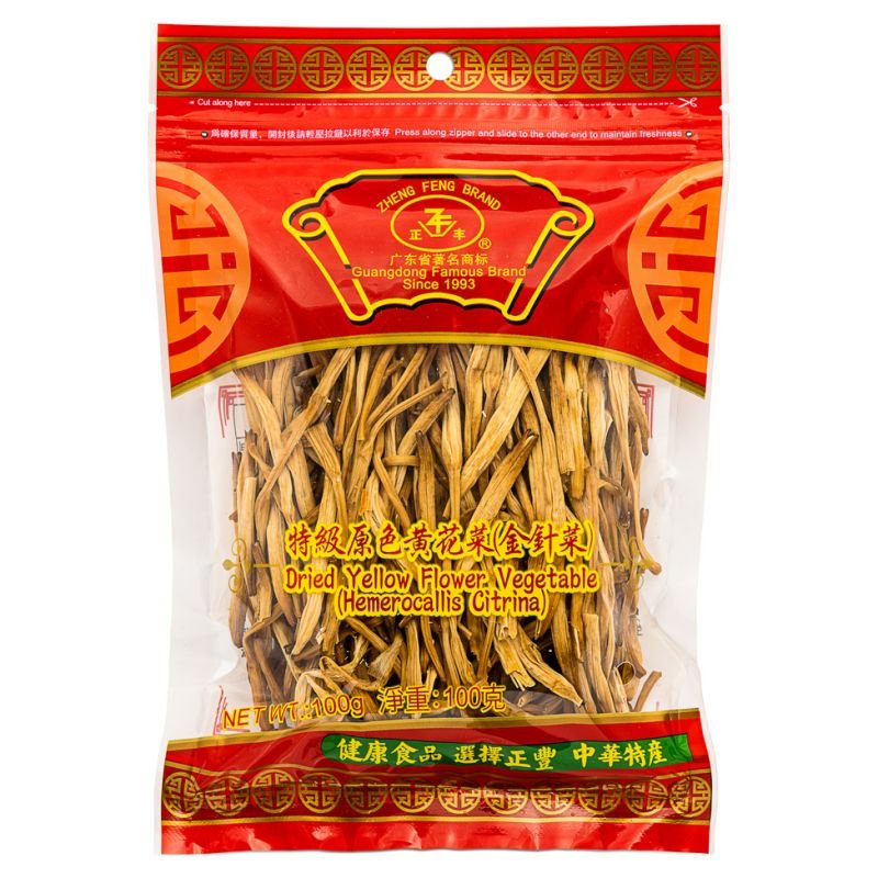 ZHENG FENG BRAND Dried Yellow Flower Vegetable (Hemerocallis Citrina) 100g
