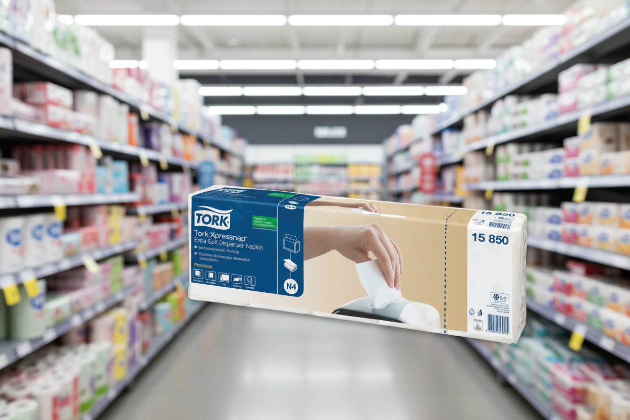 8 x Tork Xpressnap Ex Soft White Dispenser Napkin 2F 200Px5 N4