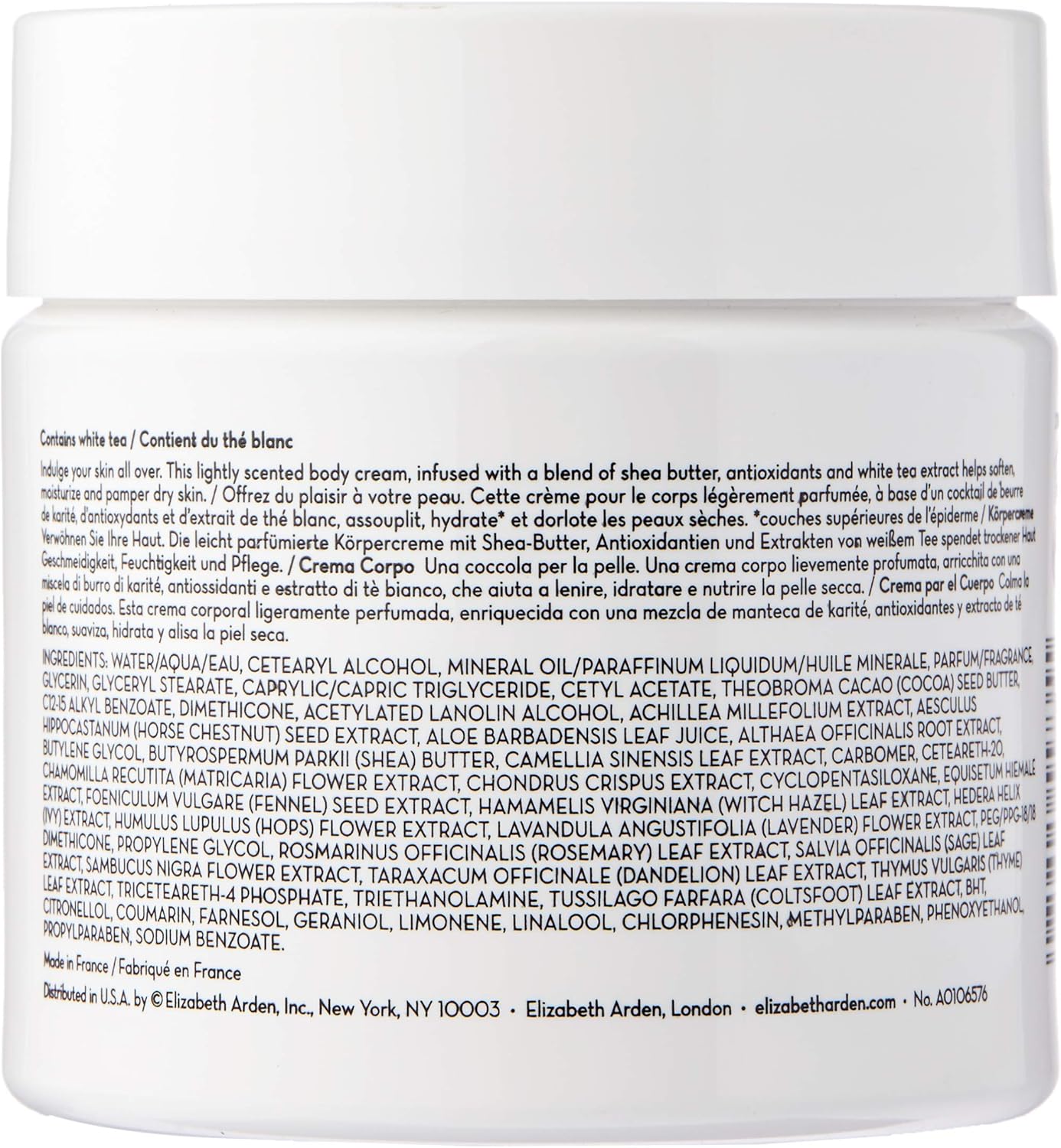 Elizabeth Arden White Tea Body Cream 400ml