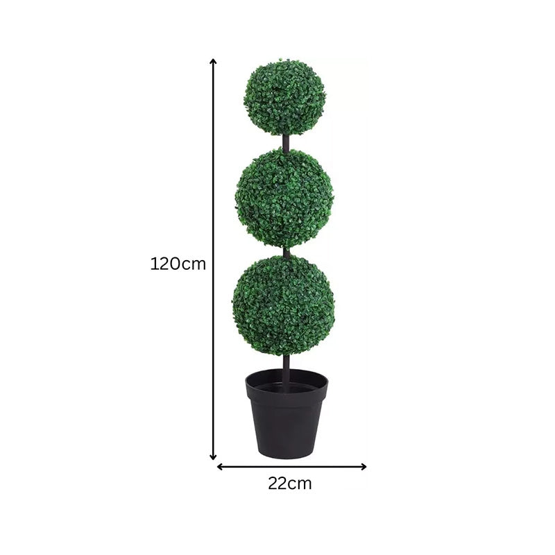 Faux Trio Topiary Tree