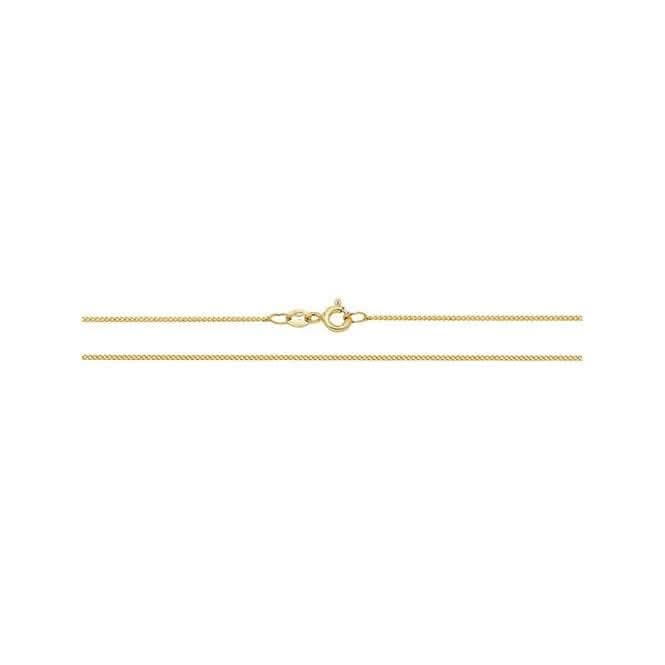 18K Gold Close Curb Chain CQ160