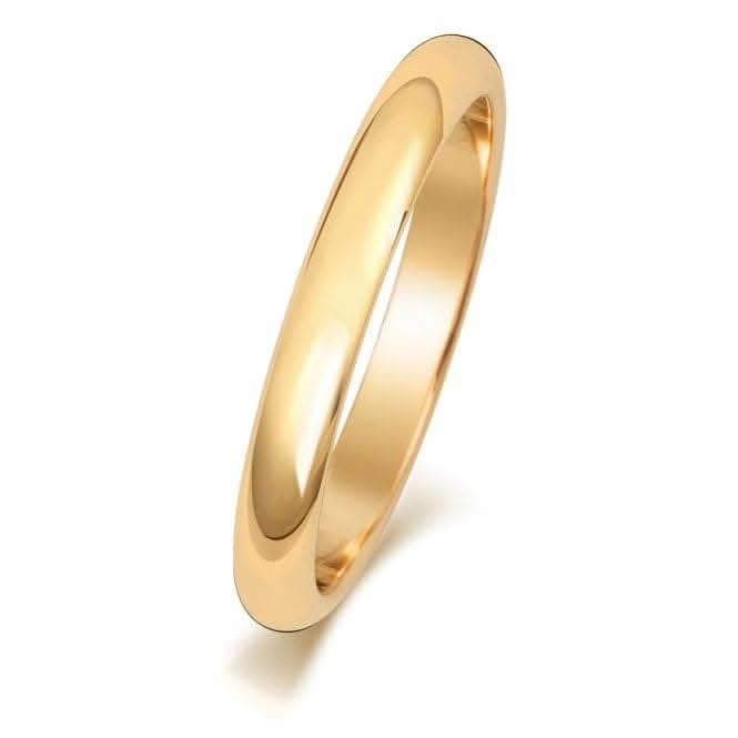 Wedding Band 18K D Shape 2.5mm-1.15 Wedding Ring WQ102L/I