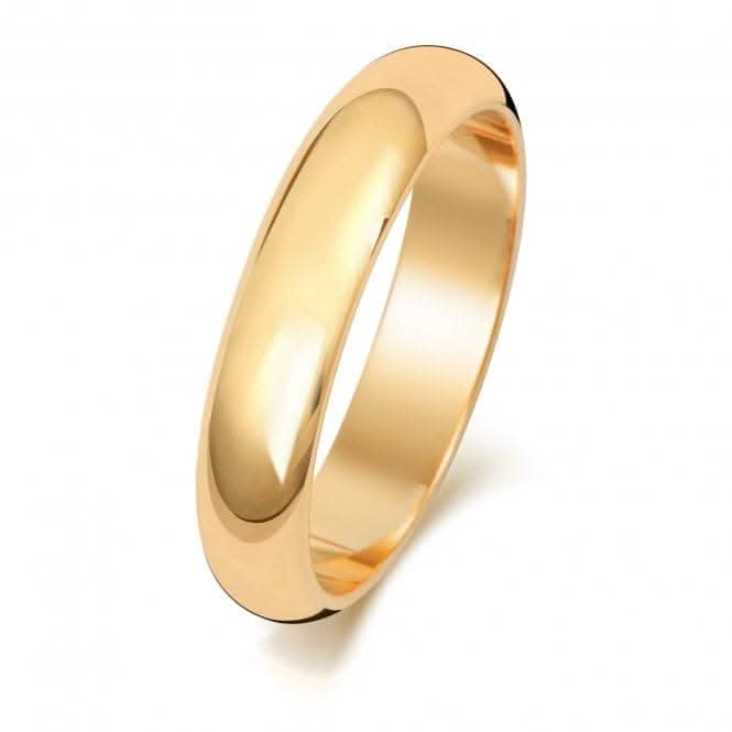 Wedding Band 18K D Shape 4mm Wedding Ring WQ104UL/I