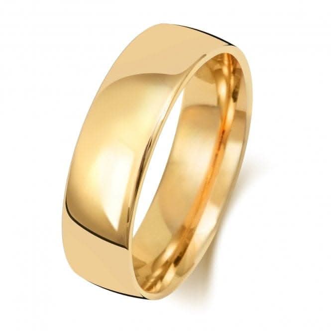 Wedding Band 18K Slight Court 6mm-1.8 Wedding Ring WQ116H