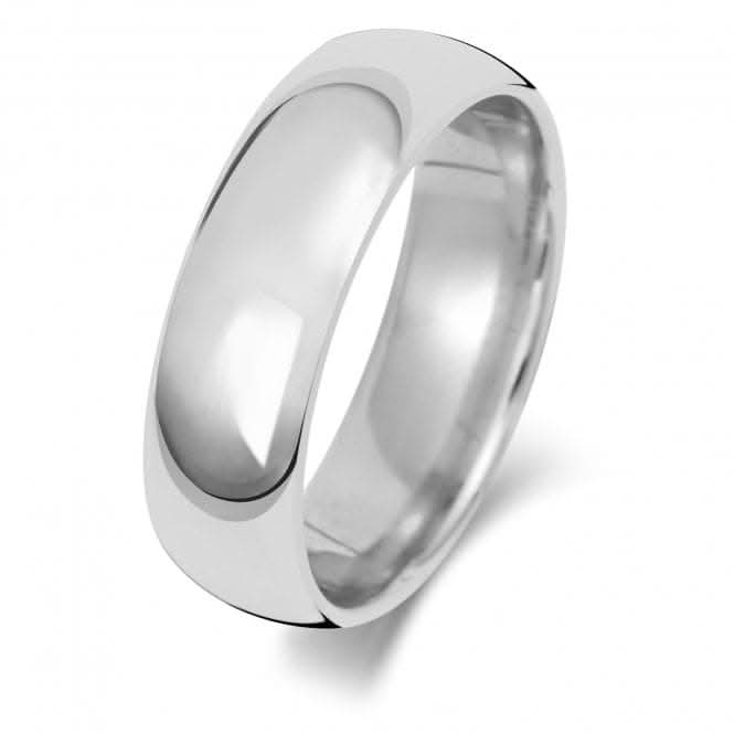 Wedding Band 18K Trad Court 6mm Wedding Ring WQ166WM
