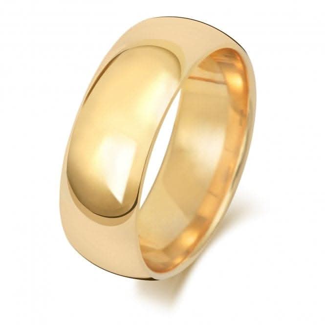 Wedding Band 18K Trad Court 7mm Wedding Ring WQ167H