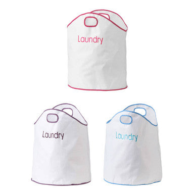 Green Loop White and Hot Pink Laundry Bag