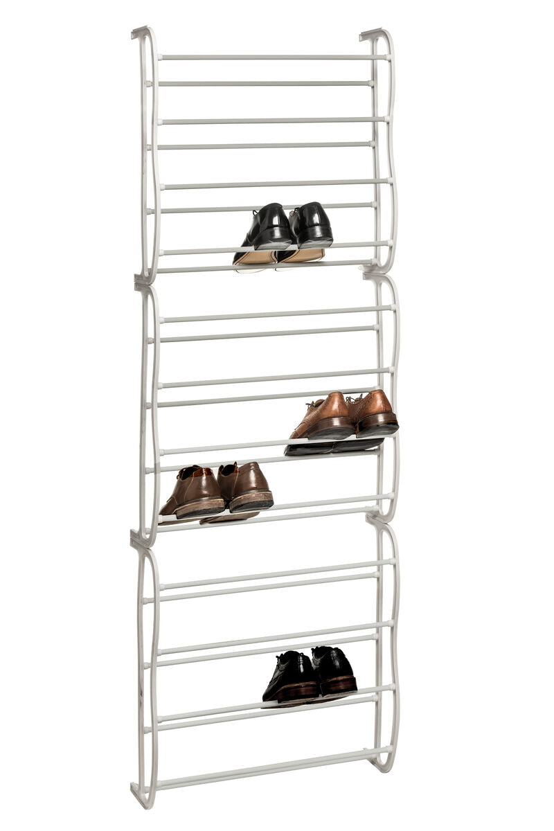 Over Door Cream 12 Tier Shoe Rack | Tavia