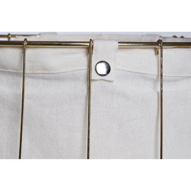 Set of Two Round Gold Wire Laundry Baskets | Harga