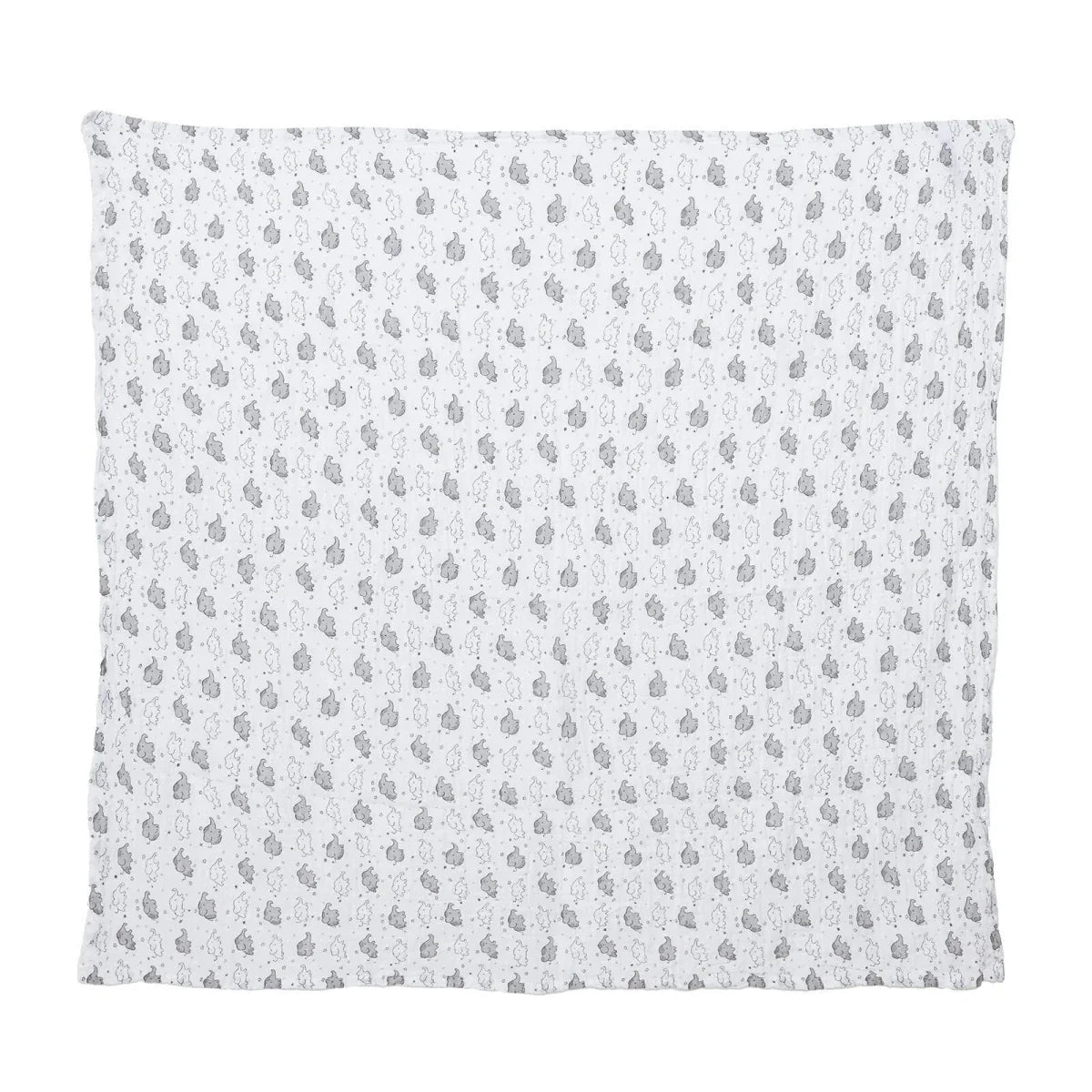 Little Dreams Star, Cloud and Lamb Print Muslin Baby Blanket (100 x 110 cm)
