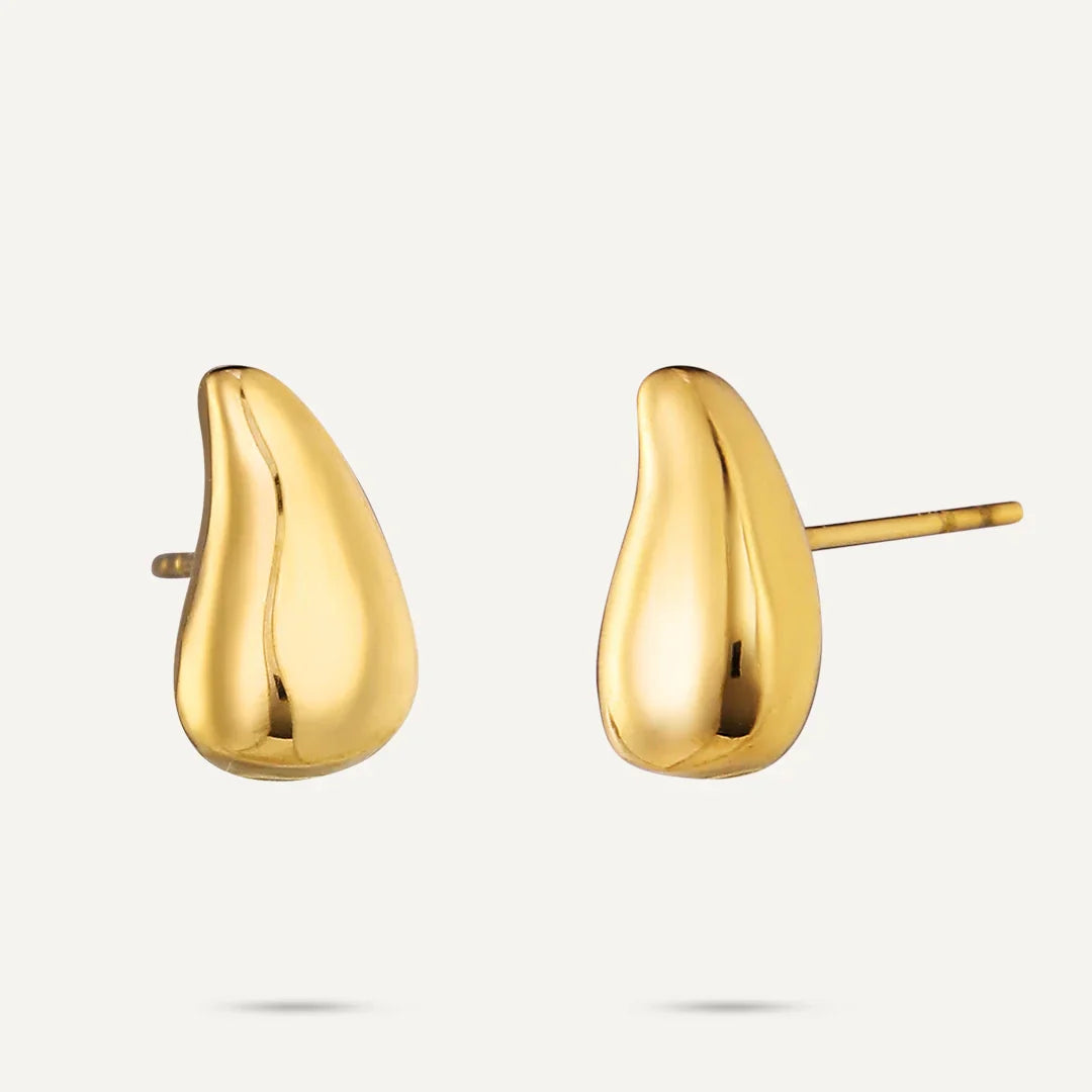 D&X Gold Plated Droplet Earrings
