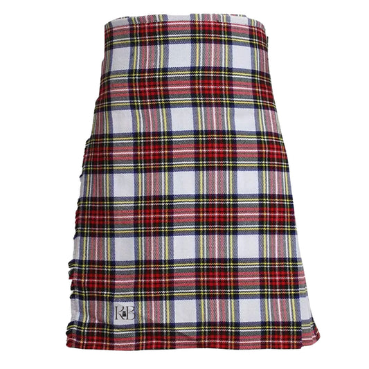 Dress Stewart Tartan Kilt || 8 Yard Handmade 16oz Traditional Kilt