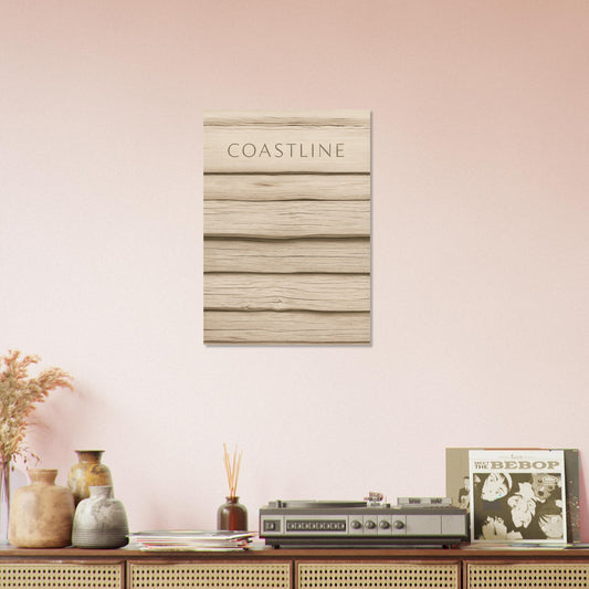 Minimalist Driftwood Beach Poster