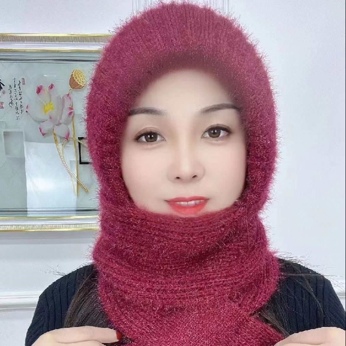 Hand-knitted Stylish And Versatile Outdoor Cold And Wind-proof Hat