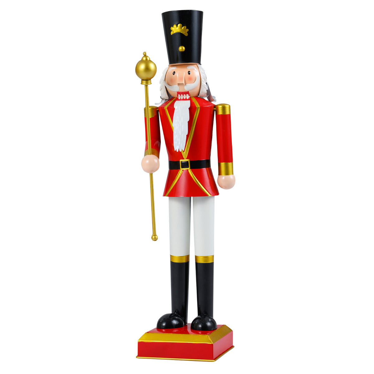 4 FT Christmas Nutcracker Xmas Nutcracker Figure with High Hat-Multicolor